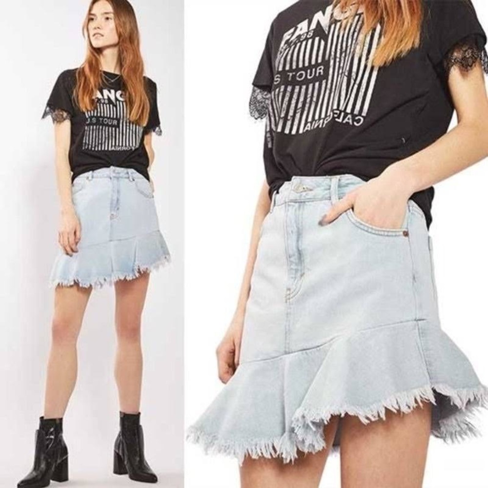 MOVING SALE - Topshop Moto Assymetrical Skirt
